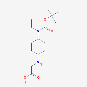 [4-(tert-Butoxycarbonyl-ethyl-amino)-cyclohexylamino]-acetic acid - 