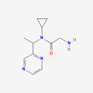 2-Amino-N-cyclopropyl-N-(1-pyrazin-2-yl-ethyl)-acetamide - 