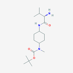 [4-((S)-2-Amino-3-methyl-butyrylamino)-cyclohexyl]-methyl-carbamic acid tert-butyl ester - 