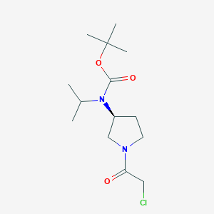 [(S)-1-(2-Chloro-acetyl)-pyrrolidin-3-yl]-isopropyl-carbamic acid tert-butyl ester - 