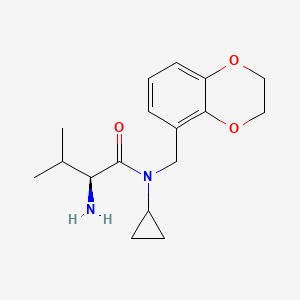 (S)-2-Amino-N-cyclopropyl-N-(2,3-dihydro-benzo[1,4]dioxin-5-ylmethyl)-3-methyl-butyramide - 