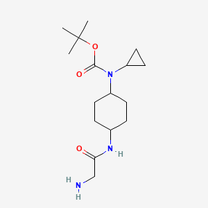 [4-(2-Amino-acetylamino)-cyclohexyl]-cyclopropyl-carbamic acid tert-butyl ester - 