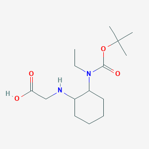 [2-(tert-Butoxycarbonyl-ethyl-amino)-cyclohexylamino]-acetic acid - 