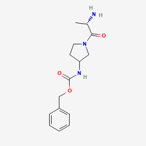 [1-((S)-2-Amino-propionyl)-pyrrolidin-3-yl]-carbamic acid benzyl ester - 