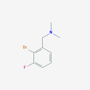 [(2-Bromo-3-fluorophenyl)methyl]dimethylamine - 