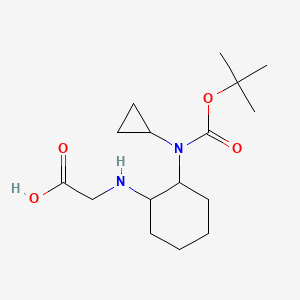 [2-(tert-Butoxycarbonyl-cyclopropyl-amino)-cyclohexylamino]-acetic acid - 