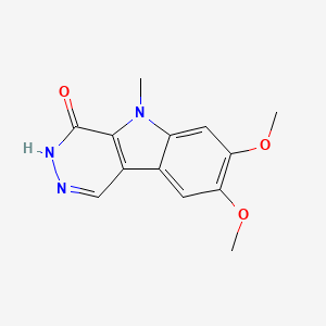 7,8-dimethoxy-5-methyl-3H-pyridazino[4,5-b]indol-4(5H)-one - 