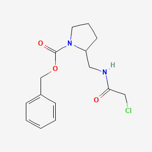 2-[(2-Chloro-acetylamino)-methyl]-pyrrolidine-1-carboxylic acid benzyl ester - 