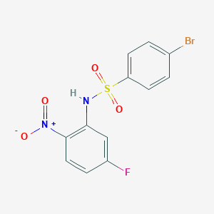 4-Bromo-N-(5-fluoro-2-nitrophenyl)benzenesulfonamide - 
