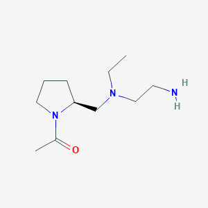 1-((S)-2-{[(2-Amino-ethyl)-ethyl-amino]-methyl}-pyrrolidin-1-yl)-ethanone - 