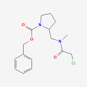 2-{[(2-Chloro-acetyl)-methyl-amino]-methyl}-pyrrolidine-1-carboxylic acid benzyl ester - 