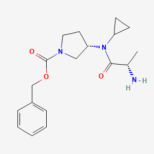 (S)-3-[((S)-2-Amino-propionyl)-cyclopropyl-amino]-pyrrolidine-1-carboxylic acid benzyl ester - 