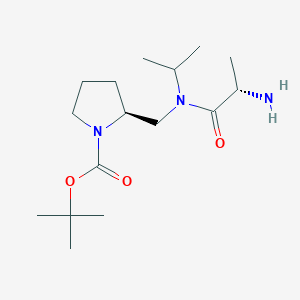 (S)-2-{[((S)-2-Amino-propionyl)-isopropyl-amino]-methyl}-pyrrolidine-1-carboxylic acid tert-butyl ester - 