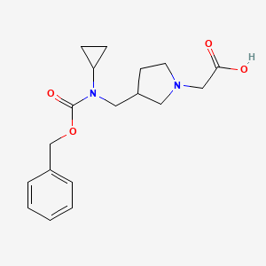 {3-[(Benzyloxycarbonyl-cyclopropyl-amino)-methyl]-pyrrolidin-1-yl}-acetic acid - 