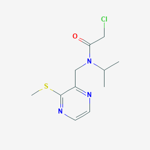 2-Chloro-N-isopropyl-N-(3-methylsulfanyl-pyrazin-2-ylmethyl)-acetamide - 