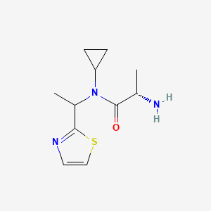 (S)-2-Amino-N-cyclopropyl-N-(1-thiazol-2-yl-ethyl)-propionamide - 