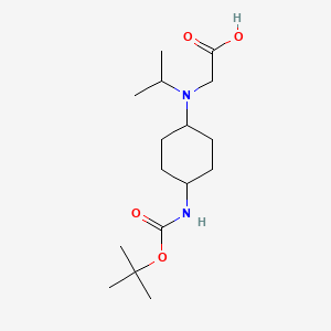 [(4-tert-Butoxycarbonylamino-cyclohexyl)-isopropyl-amino]-acetic acid - 