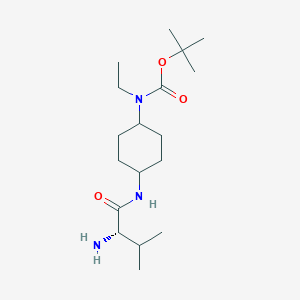 [4-((S)-2-Amino-3-methyl-butyrylamino)-cyclohexyl]-ethyl-carbamic acid tert-butyl ester - 