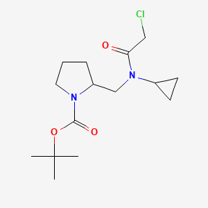 2-{[(2-Chloro-acetyl)-cyclopropyl-amino]-methyl}-pyrrolidine-1-carboxylic acid tert-butyl ester - 