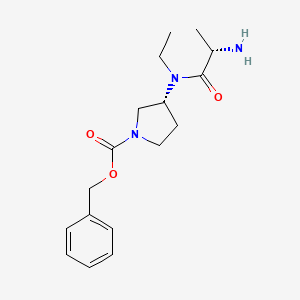 (R)-3-[((S)-2-Amino-propionyl)-ethyl-amino]-pyrrolidine-1-carboxylic acid benzyl ester - 