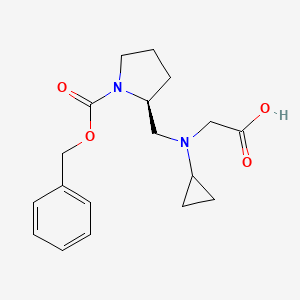 (S)-2-[(Carboxymethyl-cyclopropyl-amino)-methyl]-pyrrolidine-1-carboxylic acid benzyl ester - 