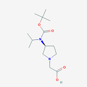 [(S)-3-(tert-Butoxycarbonyl-isopropyl-amino)-pyrrolidin-1-yl]-acetic acid - 