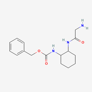 [2-(2-Amino-acetylamino)-cyclohexyl]-carbamic acid benzyl ester - 