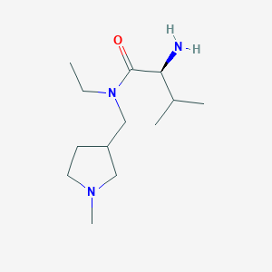 (S)-2-Amino-N-ethyl-3-methyl-N-(1-methyl-pyrrolidin-3-ylmethyl)-butyramide - 