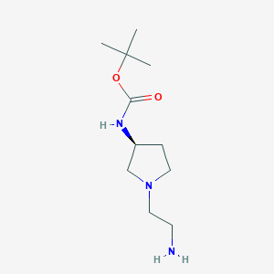 [(S)-1-(2-Amino-ethyl)-pyrrolidin-3-yl]-carbamic acid tert-butyl ester - 