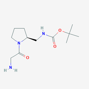 [(S)-1-(2-Amino-acetyl)-pyrrolidin-2-ylmethyl]-carbamic acid tert-butyl ester - 