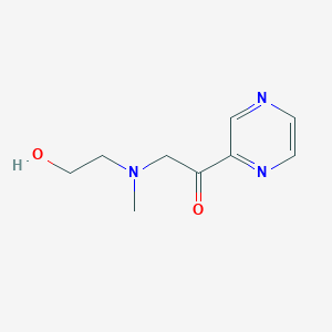 2-[(2-Hydroxy-ethyl)-methyl-amino]1-pyrazin-2-yl-ethanone - 