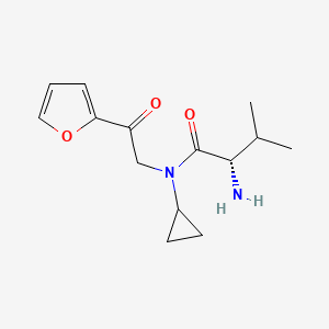 (S)-2-Amino-N-cyclopropyl-N-(2-furan-2-yl-2-oxo-ethyl)-3-methyl-butyramide - 