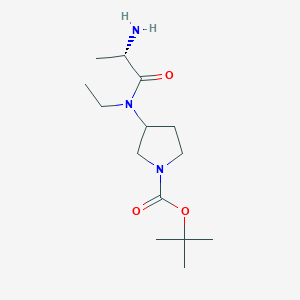 3-[((S)-2-Amino-propionyl)-ethyl-amino]-pyrrolidine-1-carboxylic acid tert-butyl ester - 