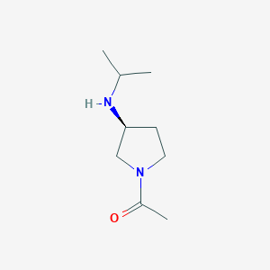 1-((S)-3-Isopropylamino-pyrrolidin-1-yl)-ethanone - 