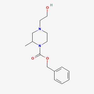 4-(2-Hydroxy-ethyl)-2-methyl-piperazine-1-carboxylic acid benzyl ester - 