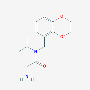 2-Amino-N-(2,3-dihydro-benzo[1,4]dioxin-5-ylmethyl)-N-isopropyl-acetamide - 