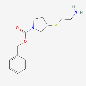 3-(2-Amino-ethylsulfanyl)-pyrrolidine-1-carboxylic acid benzyl ester - 