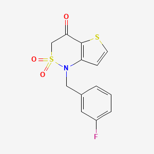 1-(3-fluorobenzyl)-1H-thieno[3,2-c][1,2]thiazin-4(3H)-one 2,2-dioxide - 