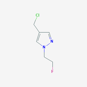 4-(chloromethyl)-1-(2-fluoroethyl)-1H-pyrazole - 
