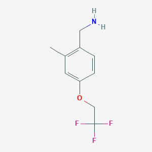 [2-Methyl-4-(2,2,2-trifluoroethoxy)phenyl]methanamine - 