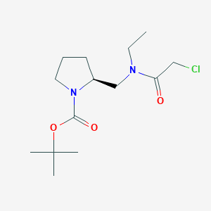 (S)-2-{[(2-Chloro-acetyl)-ethyl-amino]-methyl}-pyrrolidine-1-carboxylic acid tert-butyl ester - 