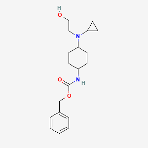 {4-[Cyclopropyl-(2-hydroxy-ethyl)-amino]-cyclohexyl}-carbamic acid benzyl ester - 