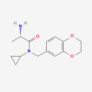 (S)-2-Amino-N-cyclopropyl-N-(2,3-dihydro-benzo[1,4]dioxin-6-ylmethyl)-propionamide - 