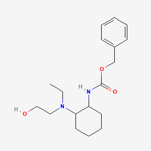 {2-[Ethyl-(2-hydroxy-ethyl)-amino]-cyclohexyl}-carbamic acid benzyl ester - 