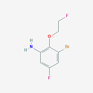 3-Bromo-5-fluoro-2-(2-fluoroethoxy)aniline - 