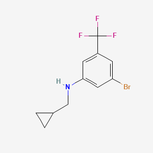 3-bromo-N-(cyclopropylmethyl)-5-(trifluoromethyl)aniline - 