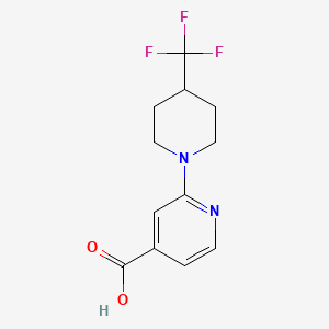 2-(4-(Trifluoromethyl)piperidin-1-yl)isonicotinic acid - 