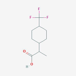 2-[4-(Trifluoromethyl)cyclohexyl]propanoic acid - 