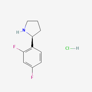 (S)-2-(2,4-Difluorophenyl)pyrrolidine hydrochloride - 
