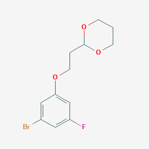2-[2-(3-Bromo-5-fluoro-phenoxy)ethyl]-1,3-dioxane - 1443343-14-3
